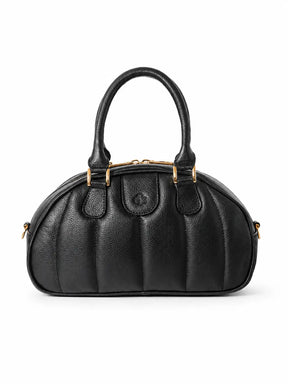 Ameline Sculptural Italian Leather Top Handle