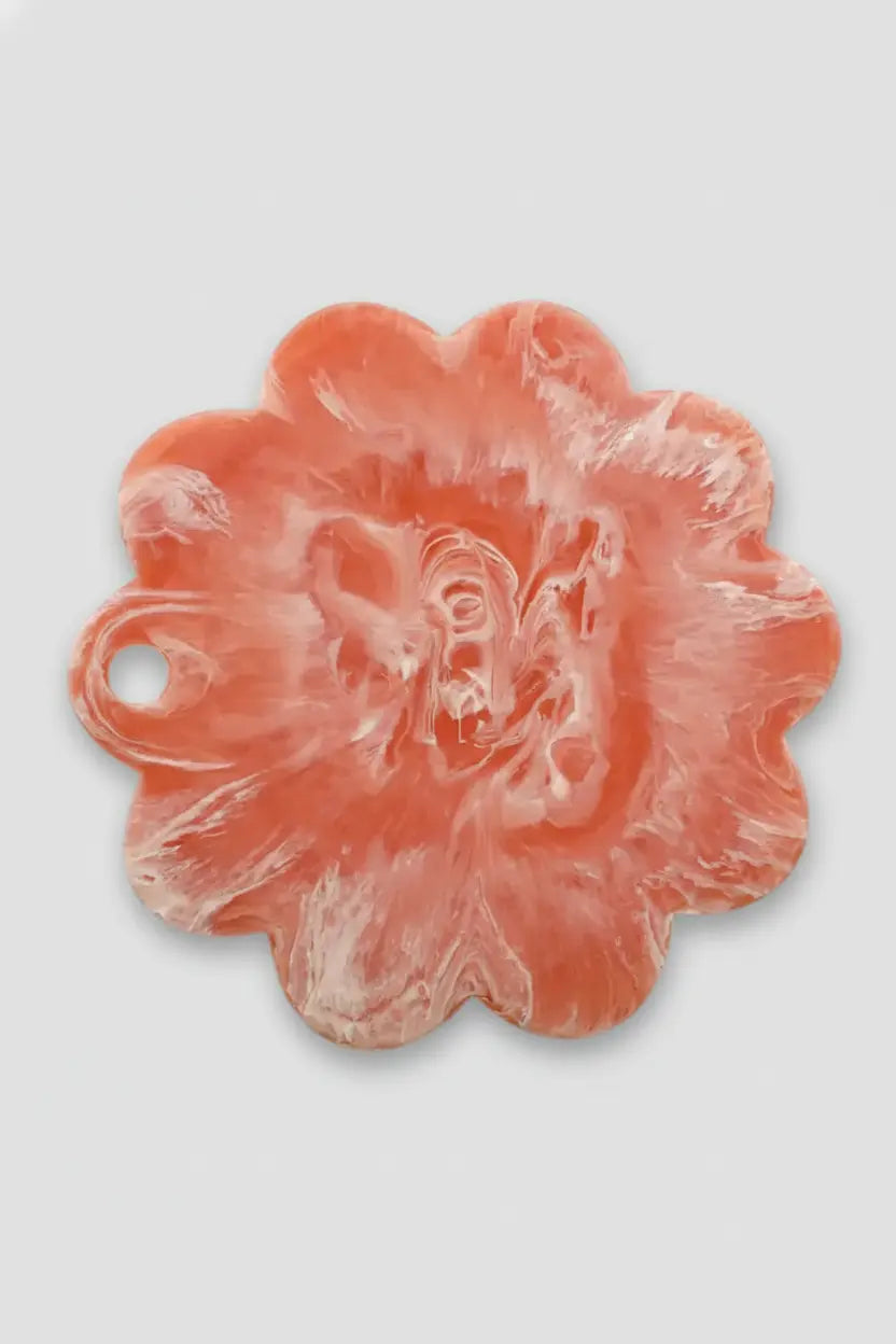 Resin Scallop Cheese Charcuterie Board - 12 Inches