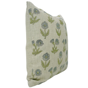 Designer Block Print Handmade Thick Linen Pillow Cover-Kirti