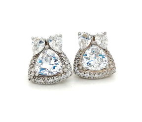 Trillion & pear cut Earrings