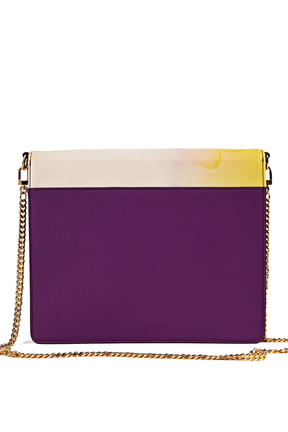 Artepara Spring Signature Hand-Embroidered Leather Clutch