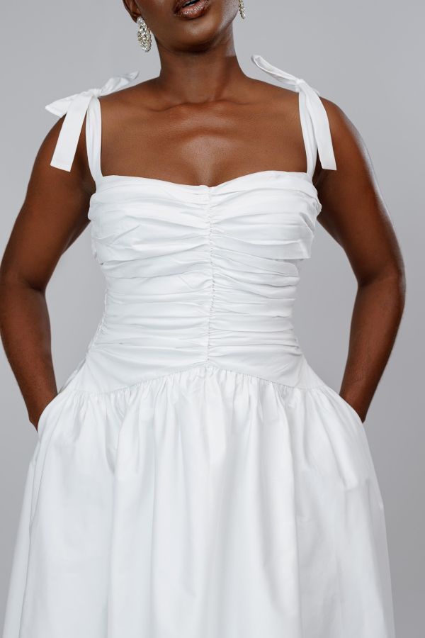 Ruched Midi Dress