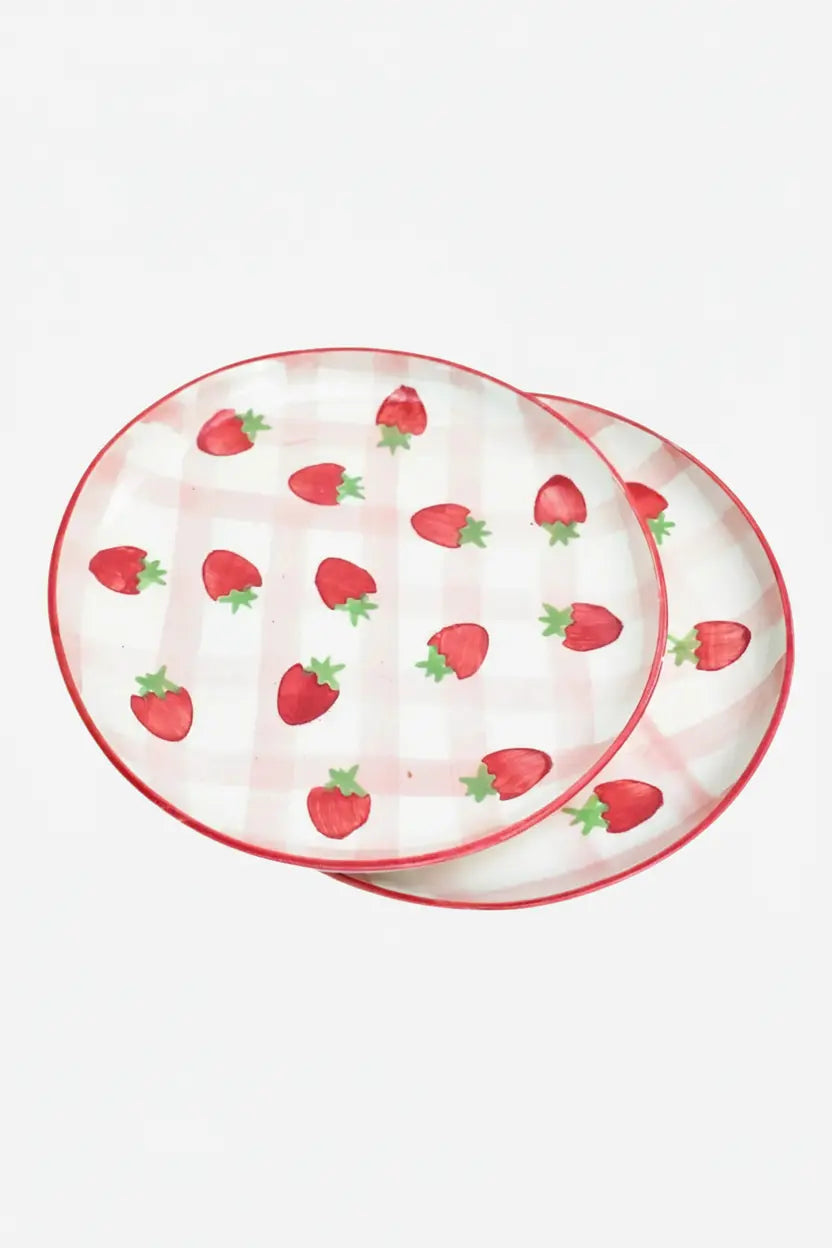 Dessert Plate - Strawberry Shortcake ( Set Of 2 ), 7 Inches