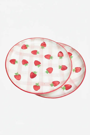 Dessert Plate - Strawberry Shortcake ( Set Of 2 ), 7 Inches