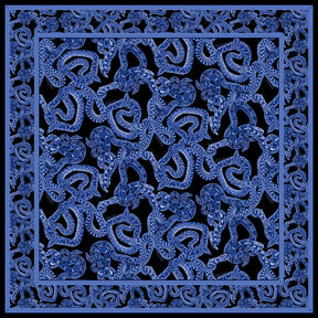 Silk Serpent Noir Scarf