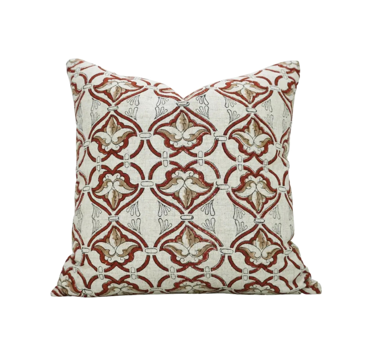 Beautiful Hand Block Printed Viscose Linen Pillow Cover- Hridyavan