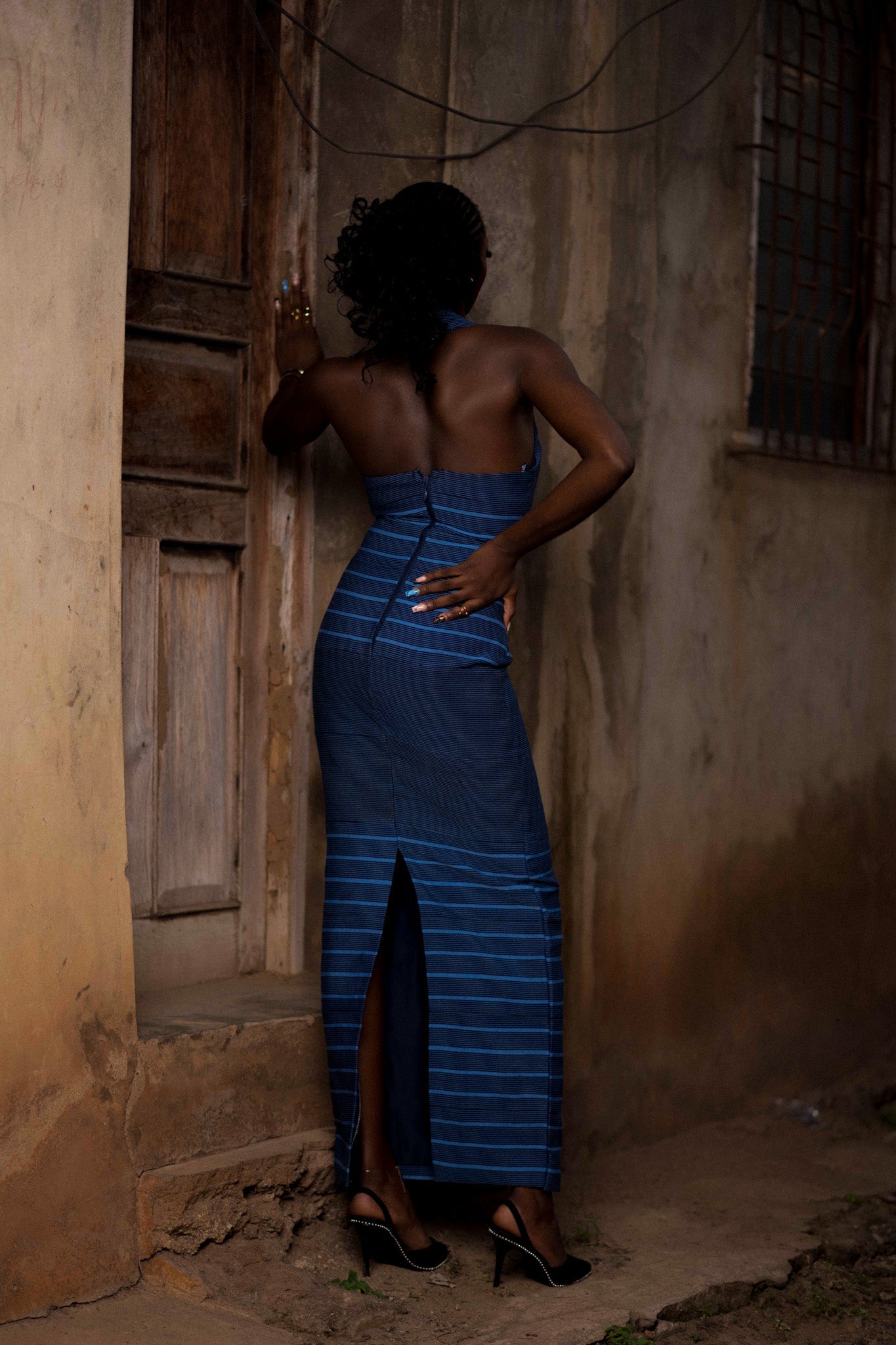 Irisi Halter Neck Maxi Dress