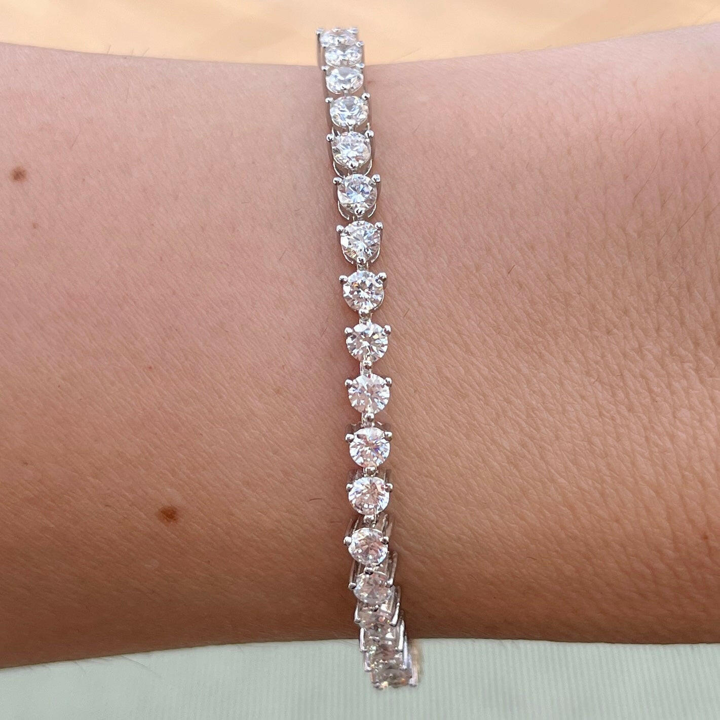 THE “KATE” 3 PRONG 3MM TENNIS BRACELET