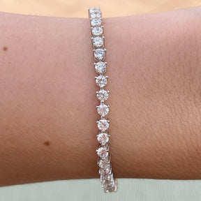 THE “KATE” 3 PRONG 3MM TENNIS BRACELET