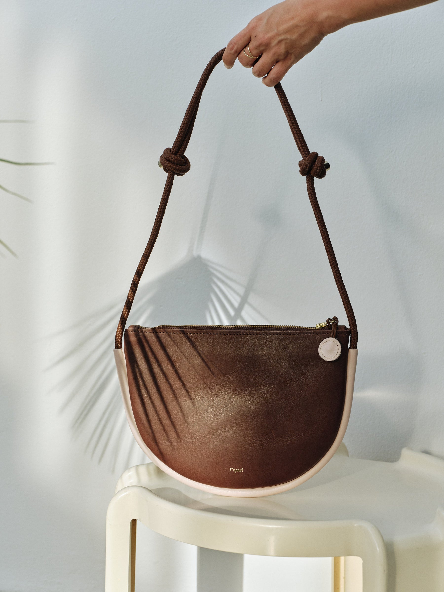 Selene Bag - Chocolate / Dusty Pink