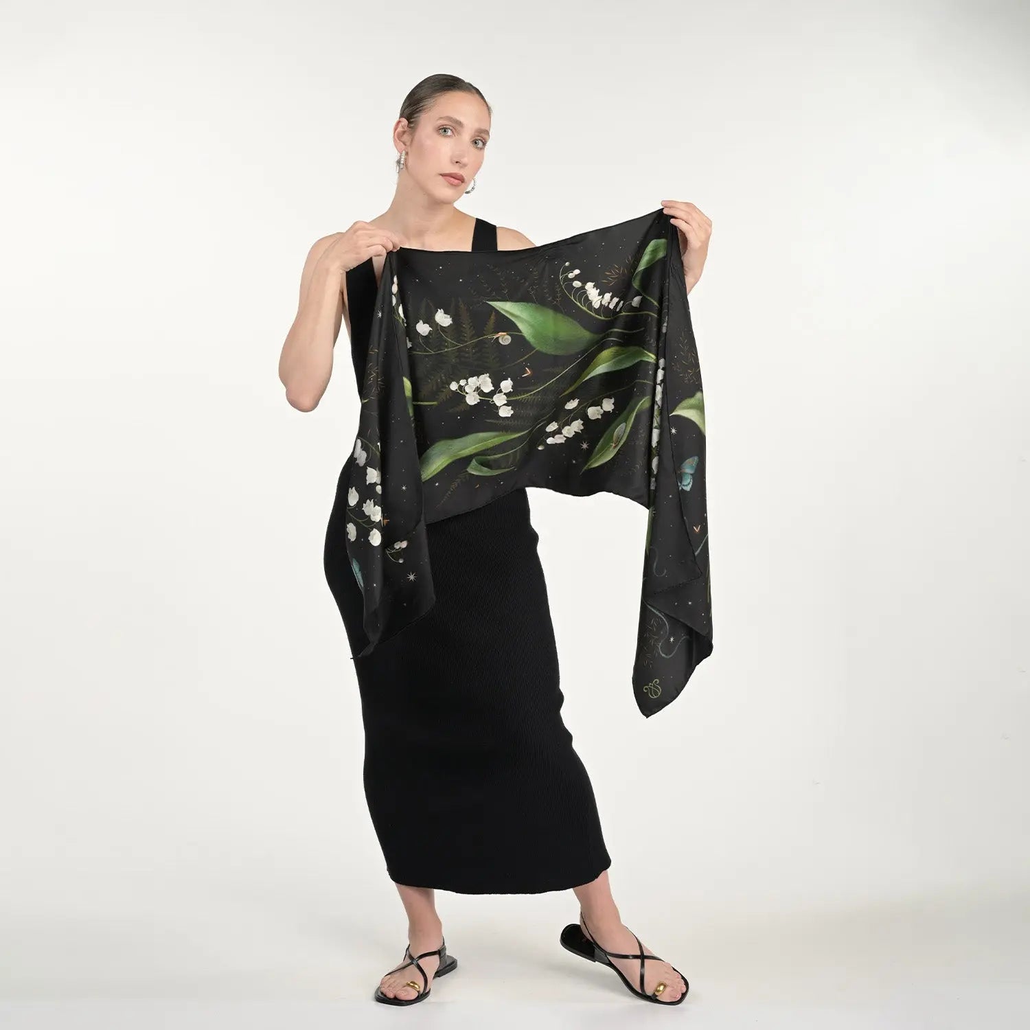 Lily Of The Valley Silk Scarf