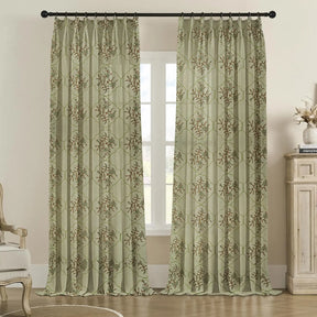 Boho Hanging Pure Linen Pleated Curtain  - Vidhya