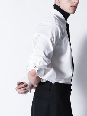 White Cotton Long Shirt