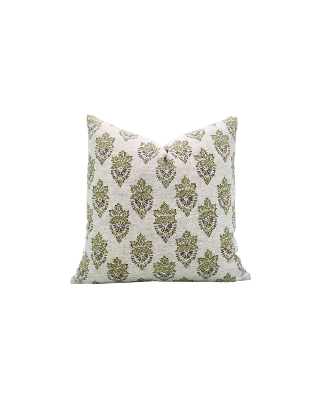 Bohemian Block Printed Desgin Viscose Linen Cushion Cover - Samraat