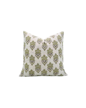 Bohemian Block Printed Desgin Viscose Linen Cushion Cover - Samraat