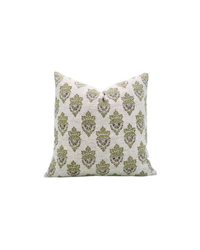Bohemian Block Printed Desgin Viscose Linen Cushion Cover - Samraat