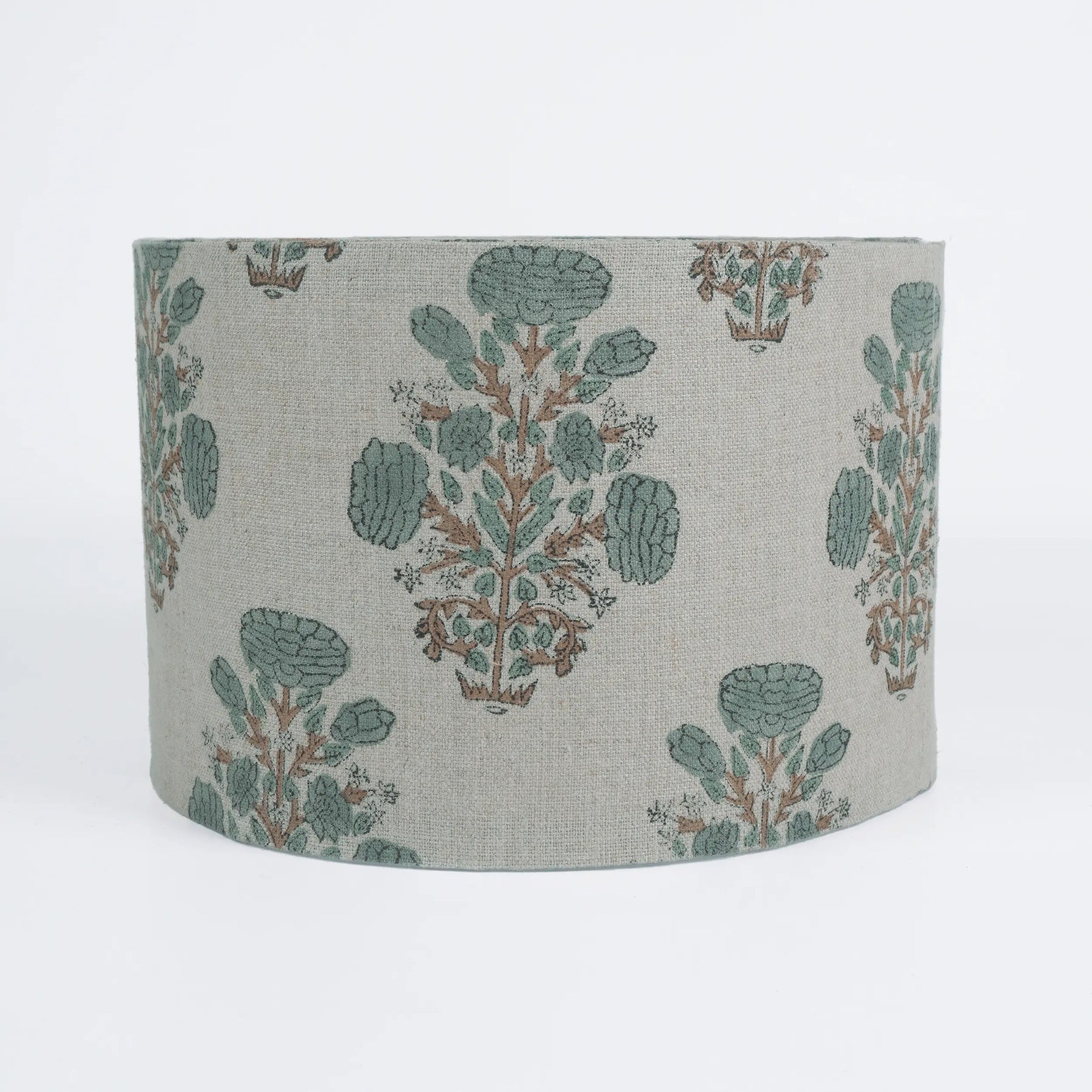 Artisan Home Decor Hand Block Print Thick Linen Lampshade - Swadesh
