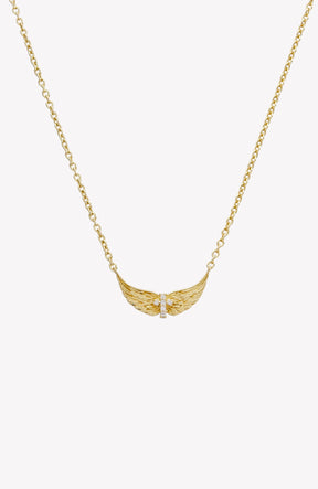 Divine Wings Mini Cross Necklace