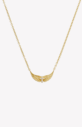 Divine Wings Mini Cross Necklace