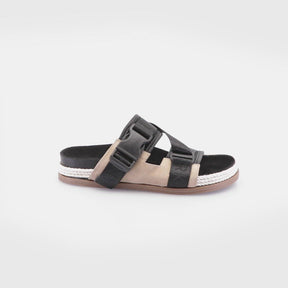Eco-Friendly Sporty Black Flats with Comfortable Straps Lalu
