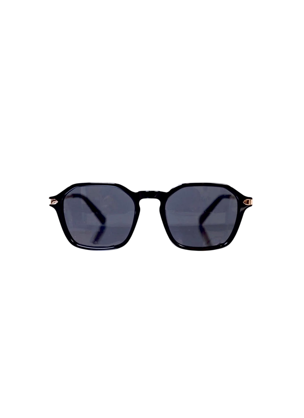 Tourmaline black square 51mm sunglasses
