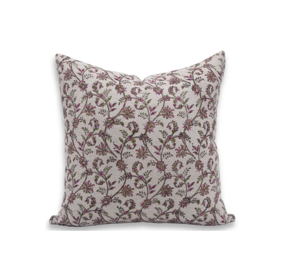 Hand Block Print Thick linen designer Pillow Cover- Varanasi