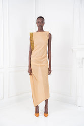 The Aurelia Beaded Silk Chiffon Gown