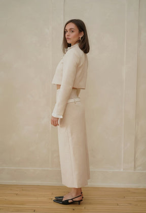 Lily Tweed Midi Skirt