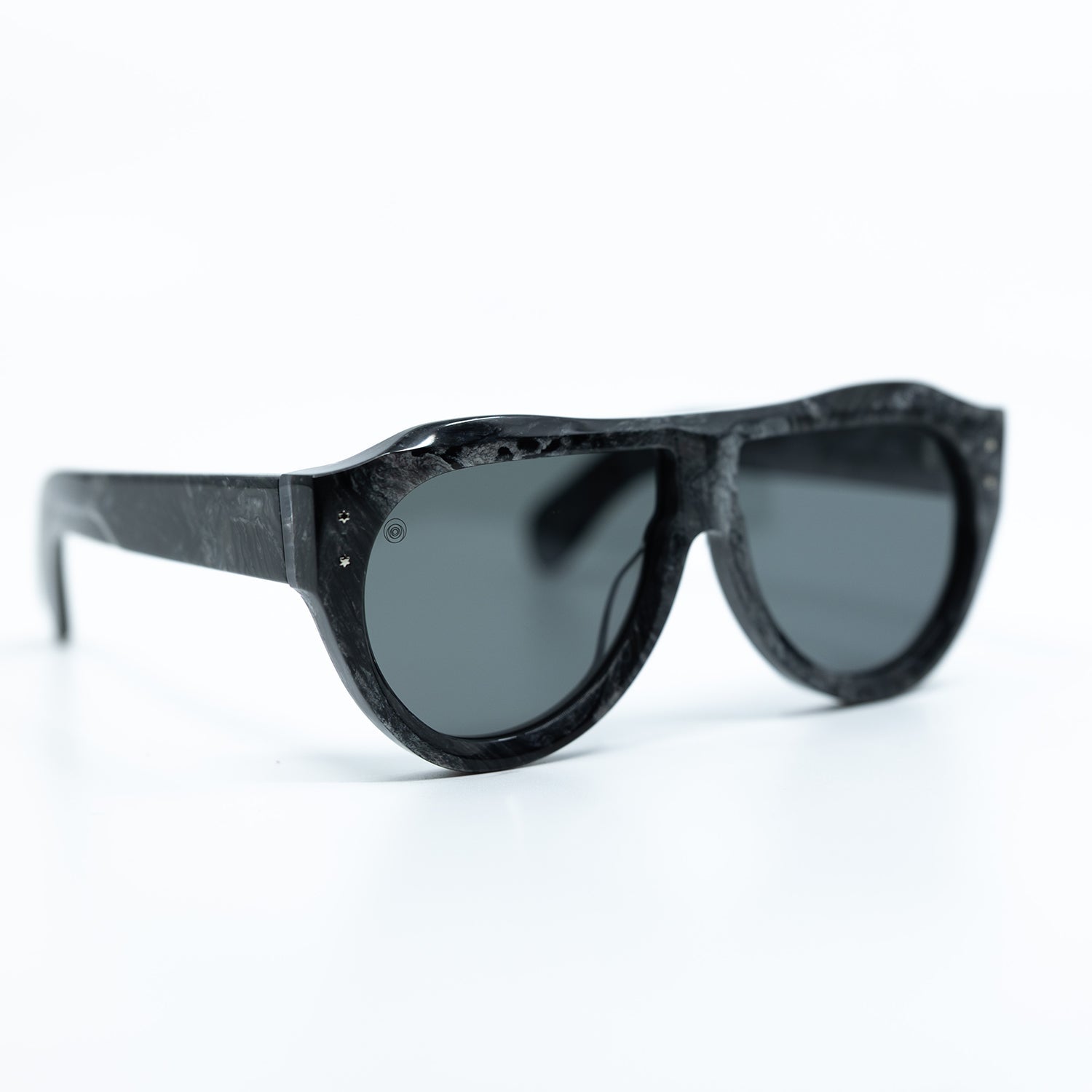 Otto Sunglasses with Marble Frame & Black Lens | Taxxon X Cruzada Special Edition