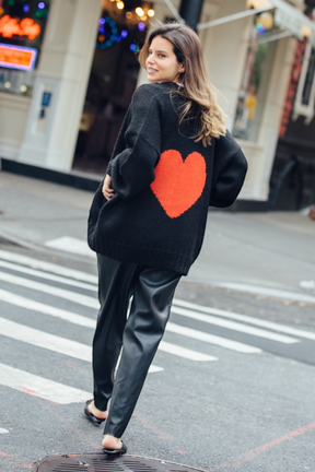 Chunky heart Cardigan