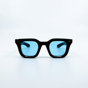 Zid Sunglasses with Black Frame & Light Blue Lens