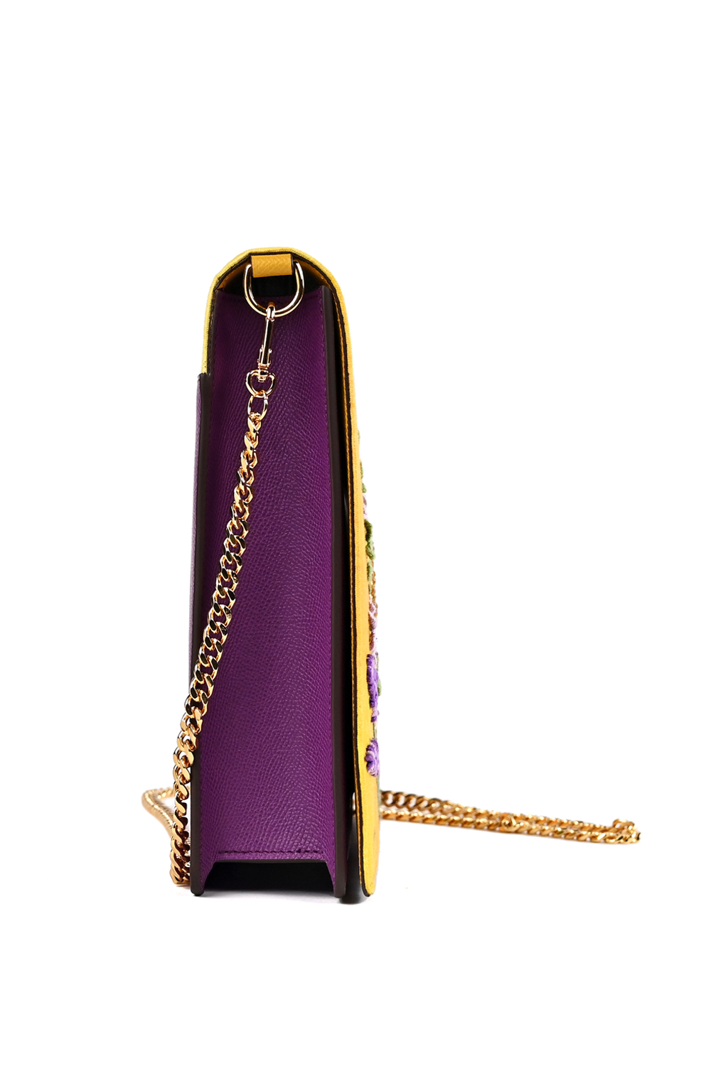 Artepara Spring Signature Hand-Embroidered Leather Clutch