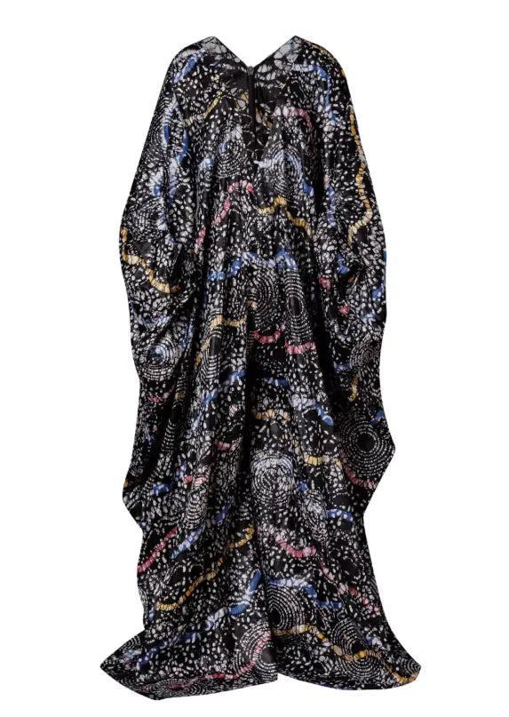 Ngozie Illusion Drape Jumpsuit - Blue & Grey