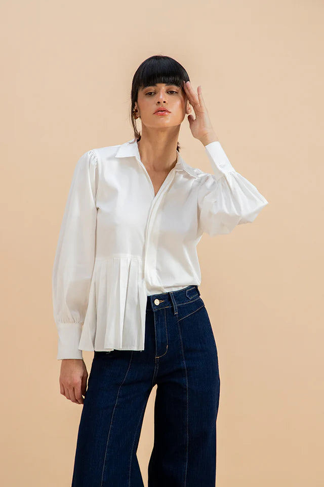 White Promesa Shirt Blouse