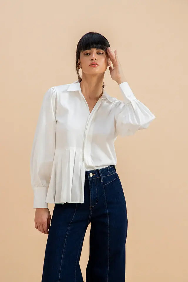 White Promesa Shirt Blouse