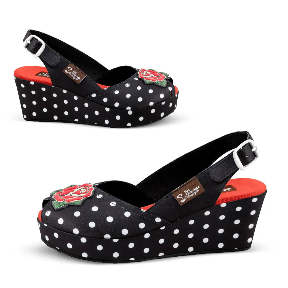 Rockabilly Women's Wedge Sandals