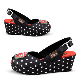 Rockabilly Women's Wedge Sandals