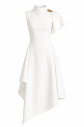 Ivory Muse Asymmetric Dress