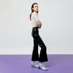NINA FLARED LEATHER PANTS