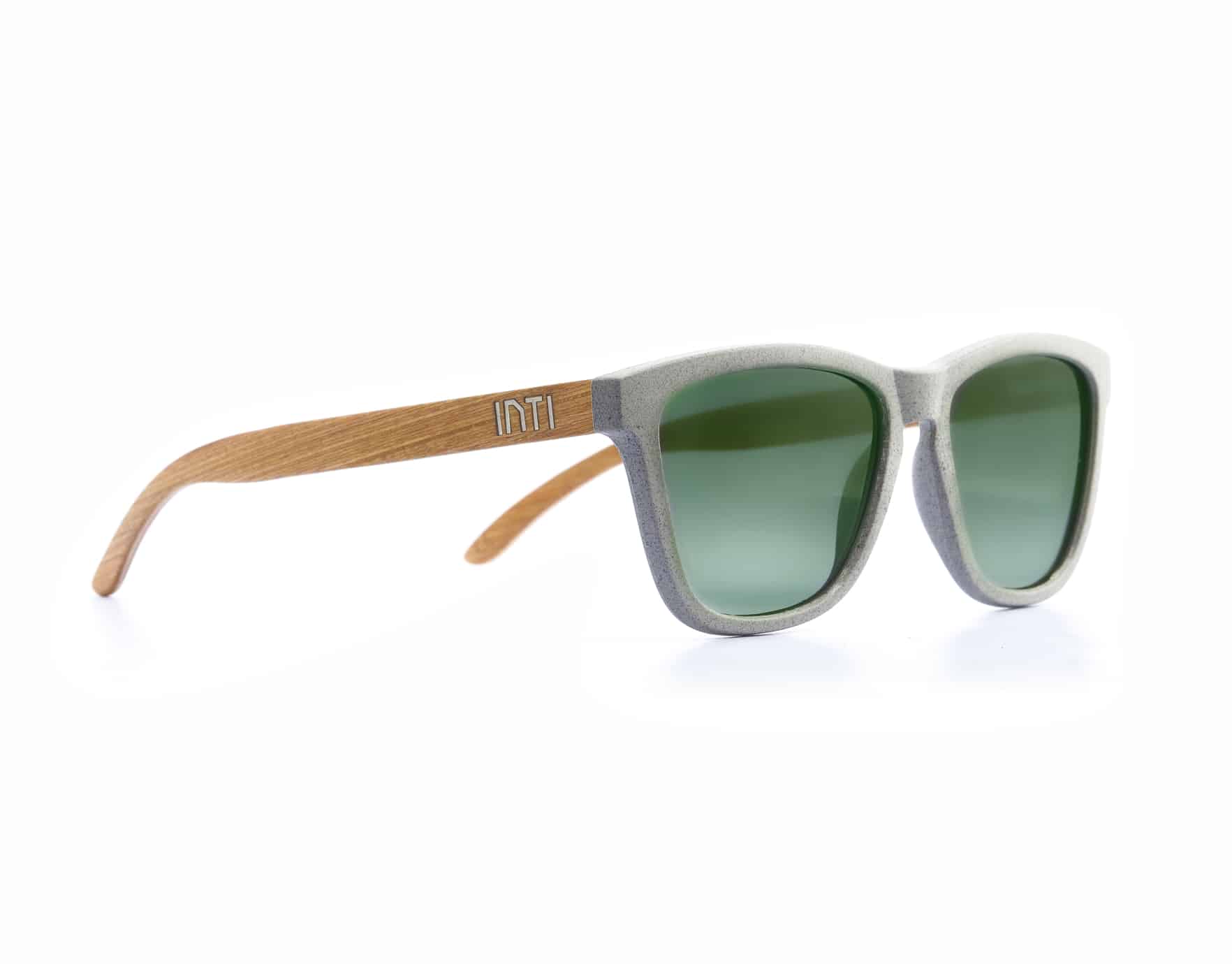 Green Fade Wooden Sunglasses - INTI