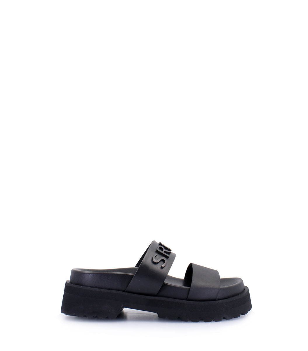 Eco-Friendly Black Platform Sandals Bril