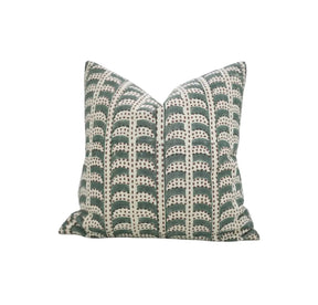 Classic Hand Block Design Viscose Linen Pillow Cover - Garud