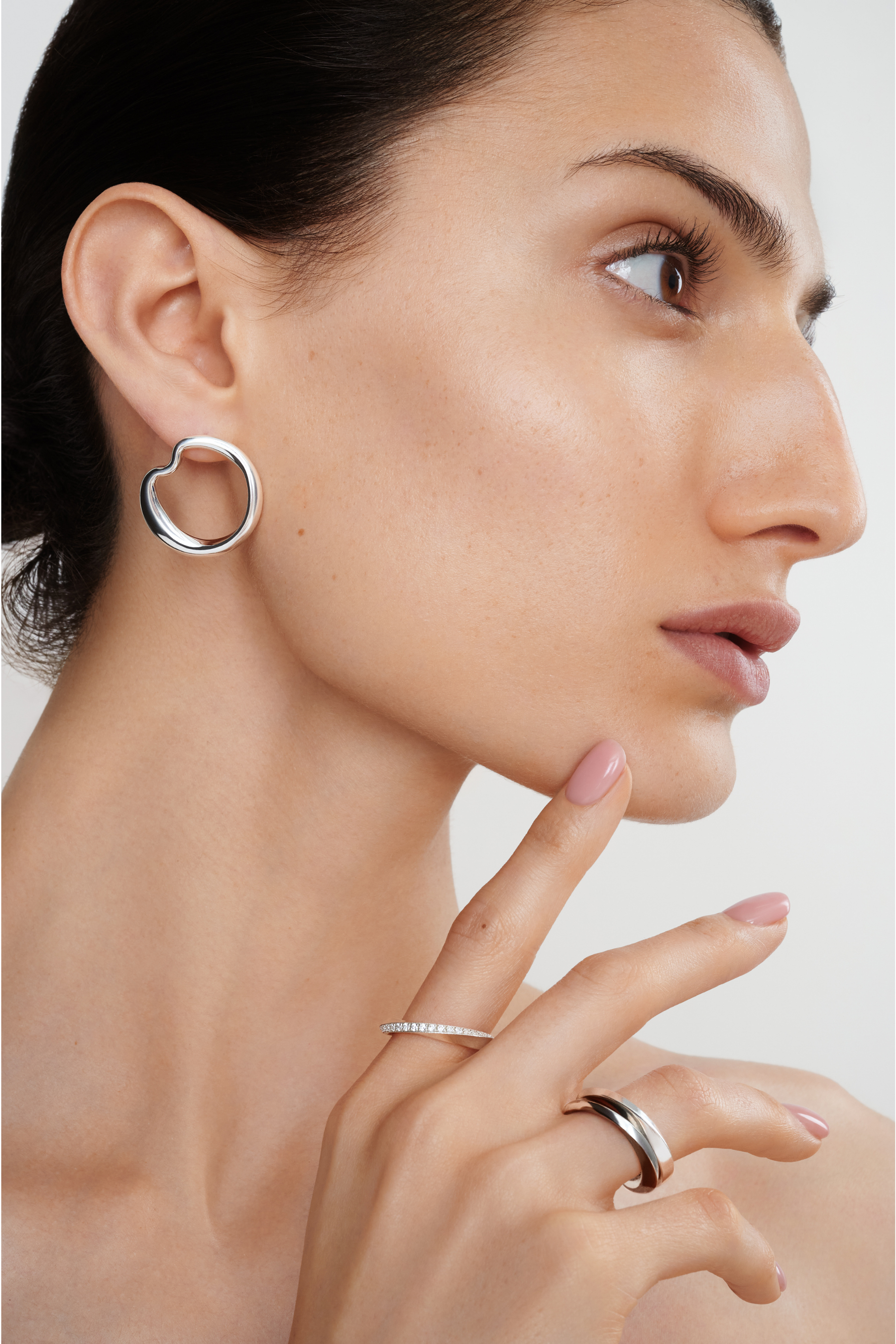 Tufa Earrings - Silver