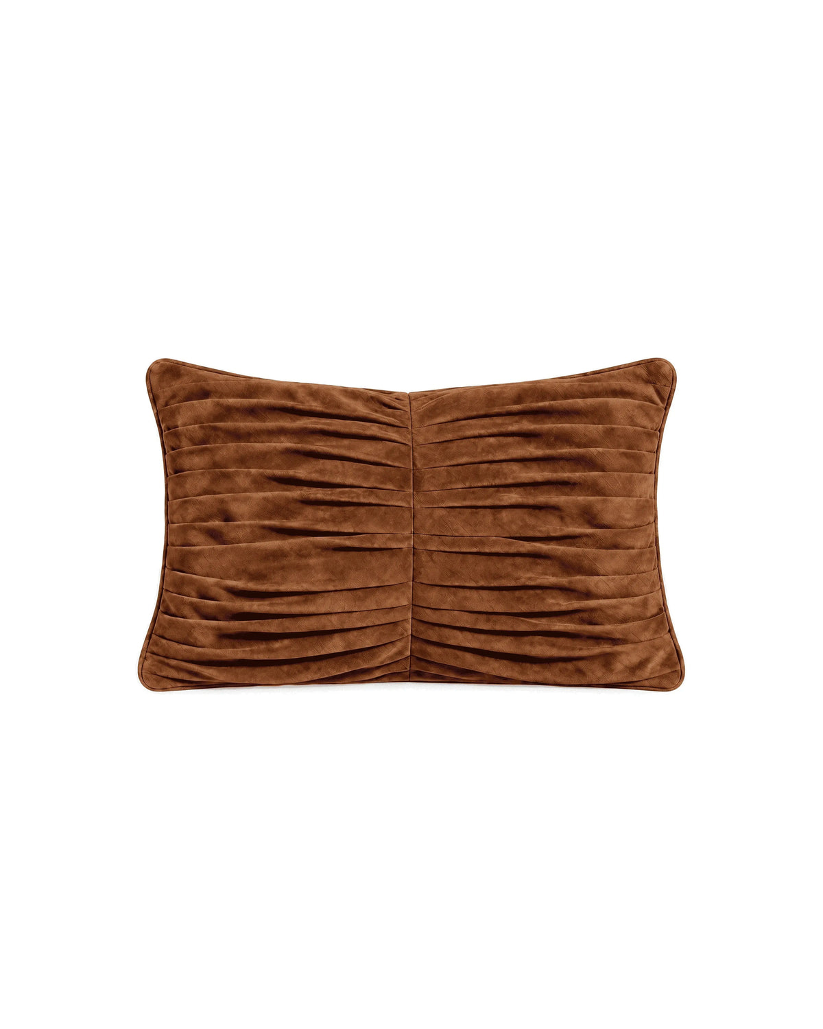 Pleated Cotton Suede Pillow