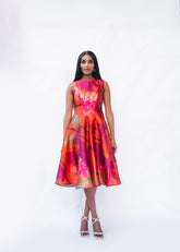RAYA DRESS- ORANGE CALA