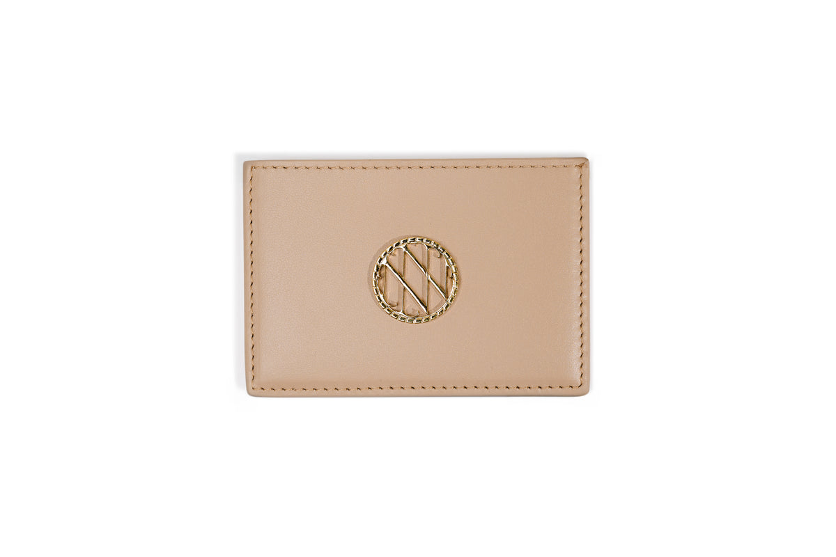 Anima Card Holder in Beige