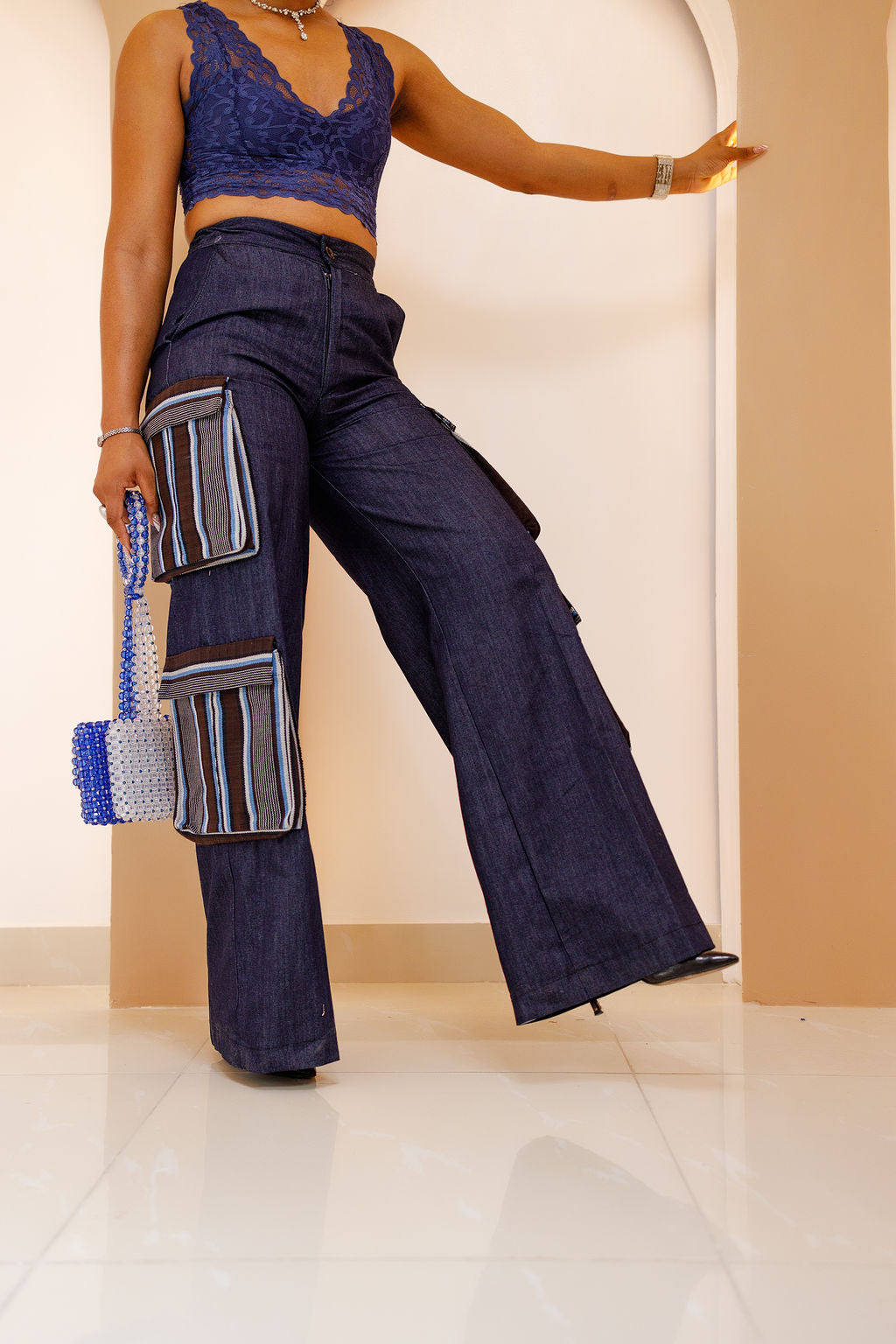 Uheoma Aso Oke Cargo Pant