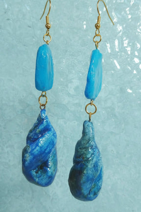 Atencao Sculptural Earrings - Artisanal Ceramic Gradient Series