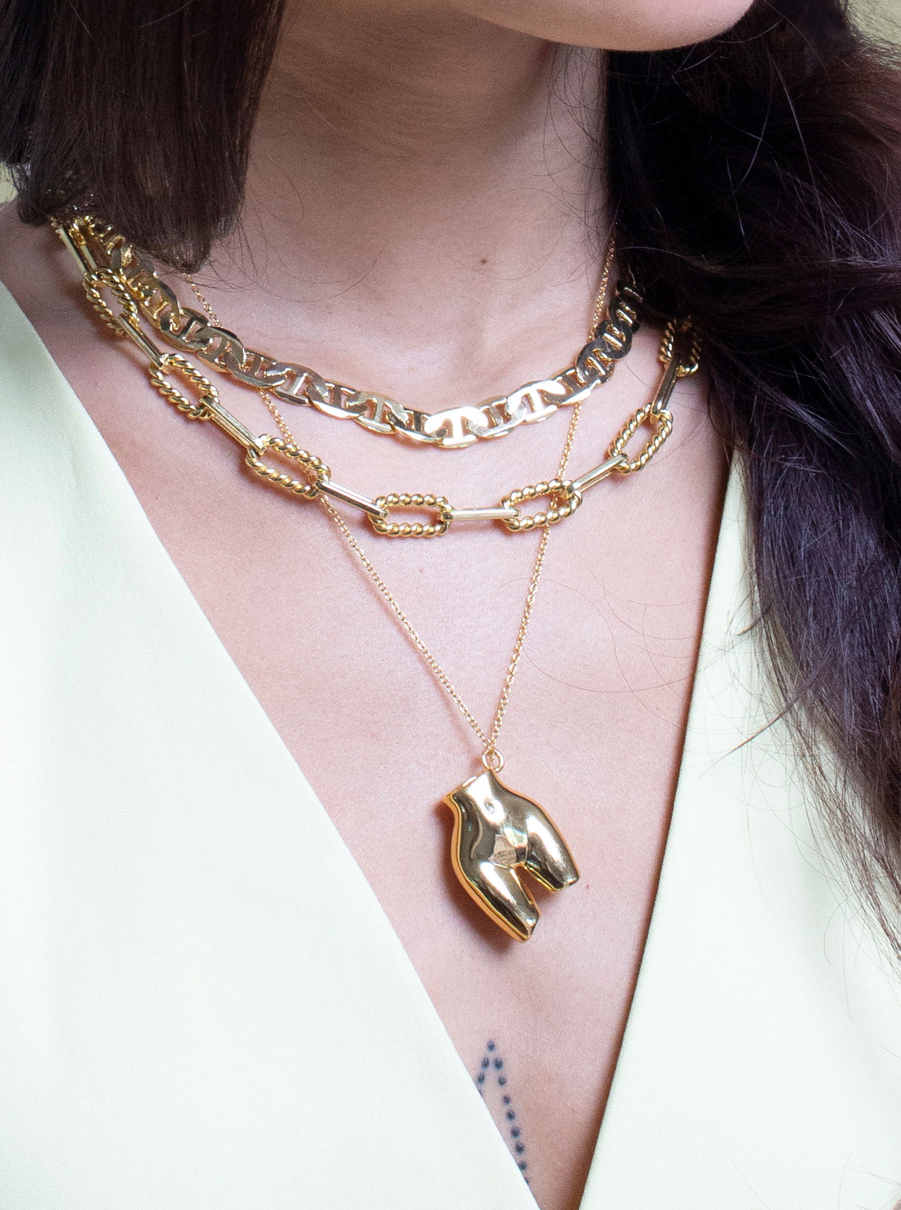 Female Body Pendant Necklace