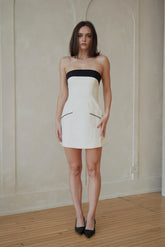 Claudia Mini Dress in White